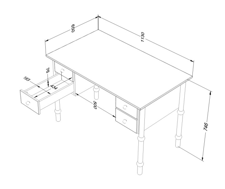 biurko do pokoju dziewczynki babushka wymiary