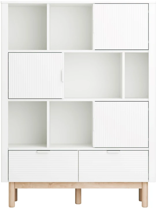 regał młodzieżowy Miloo biała szeroki