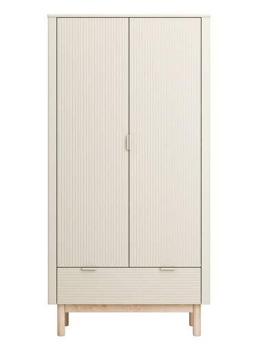 Szafa Miloo 2 drzwiowa szampański, cichy domyk