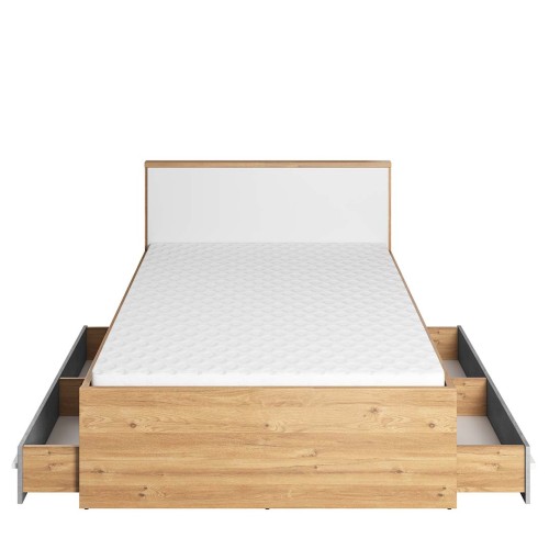 Obustronne szuflady łóżka młodzieżowego Plano