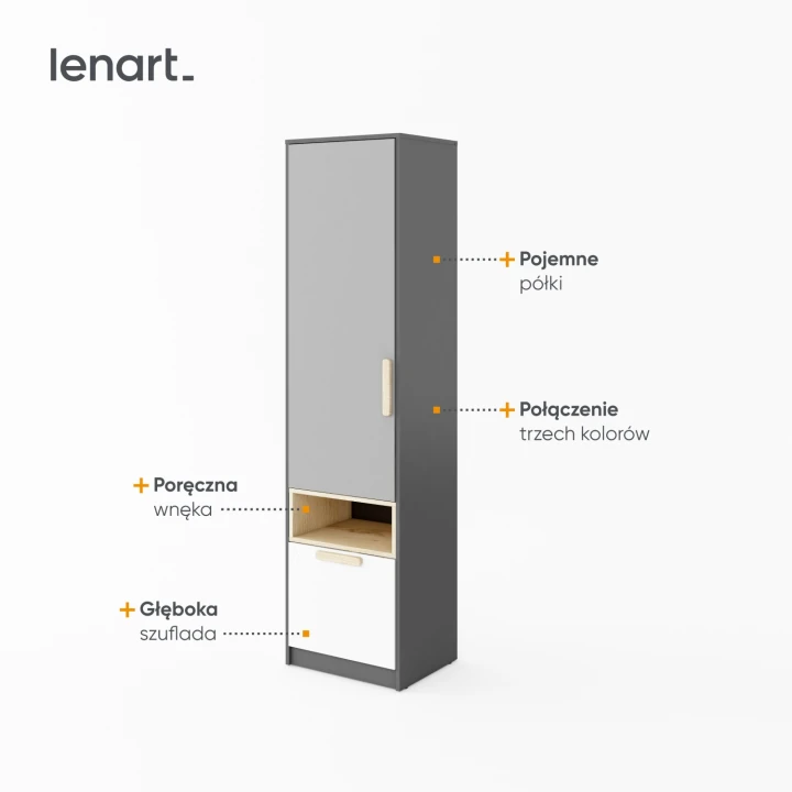 kompaktowa szafa Pok do pokoju nastolatka