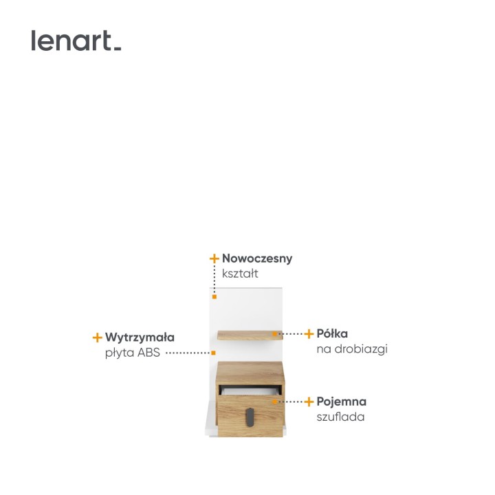 szafka nocna Simi - szczegóły