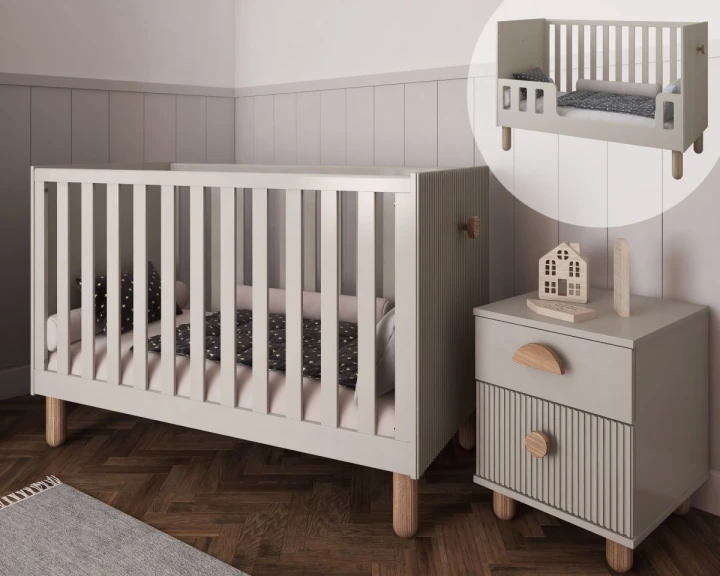 aranżacja pokoju dziecka z łóżeczkiem Cocolo kaszmir