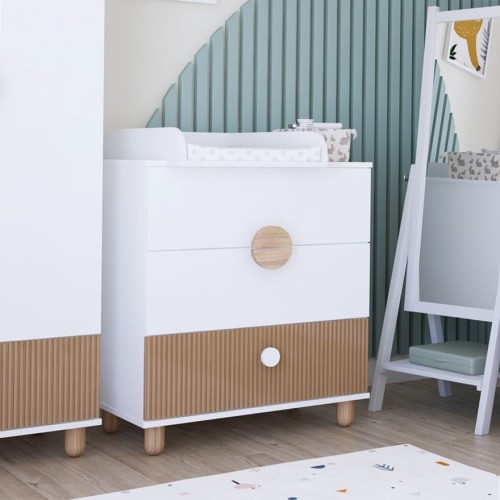 meble dziecięce Cocolo białe – komoda z przewijakiem