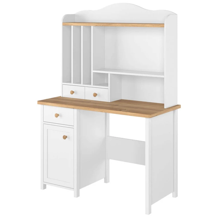 Biurko Story z funkcjonalną nadstawką