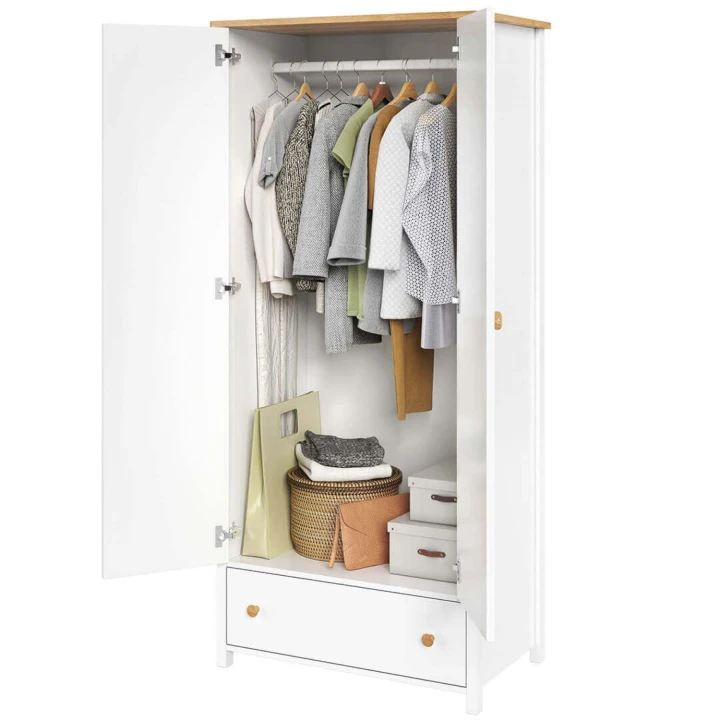 Szafa z drążkiem Story do pokoju dziewczynki - aranżacja