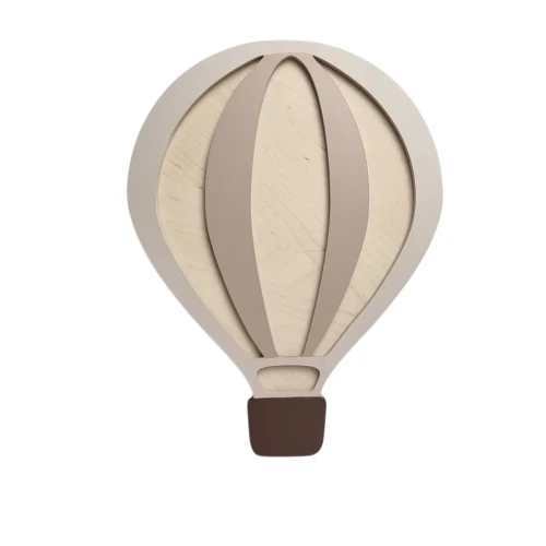 Drewniana lampka LED w kształcie balonu