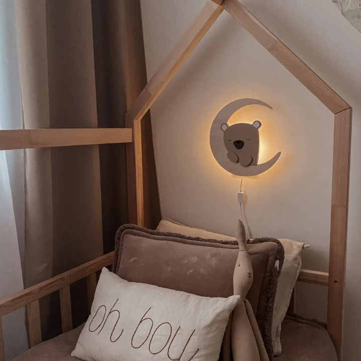 lampka LED miś – bajkowe oświetlenie do pokoju dziecięcego