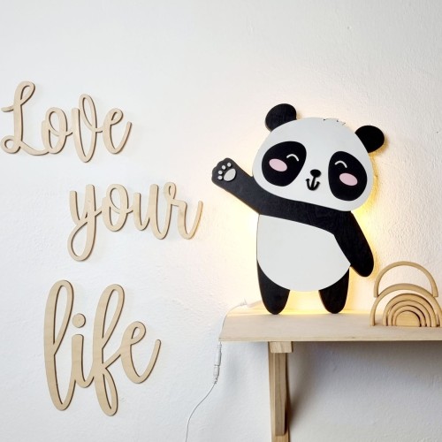 lampka LED panda – radosne oświetlenie z personalizacją