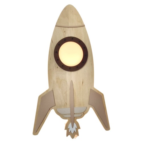 lampka nocna dziecięca rakieta z personalizacją