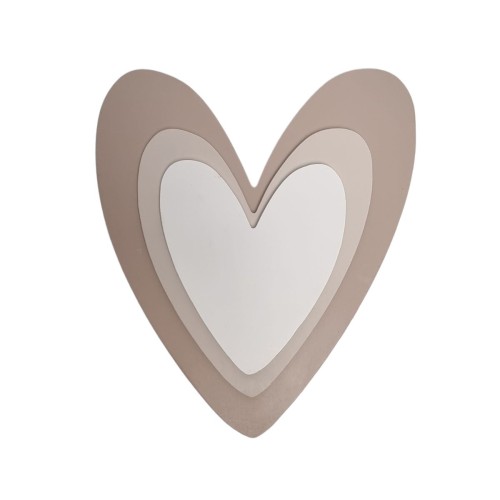 lampka LED serce beżowe – ciepłe światło do pokoju dziecka