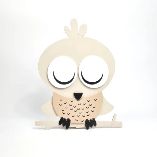 lampka LED w kształcie sowy – oświetlenie nocne do pokoju dziecięcego