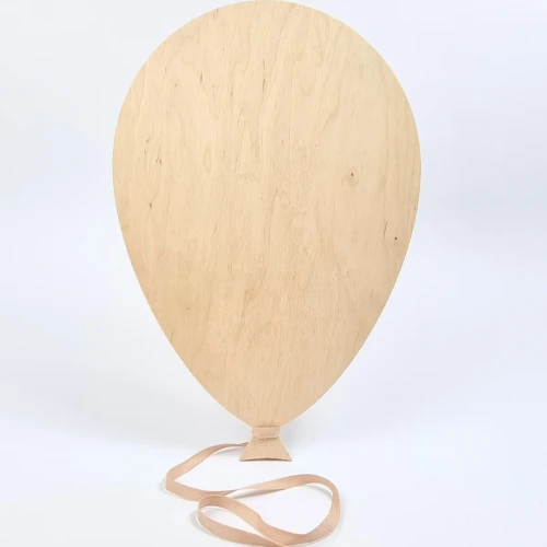 drewniana lampka LED balon do pokoju dziecka