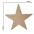 dekoracyjna lampka LED gwiazdka z drewna - wymiary