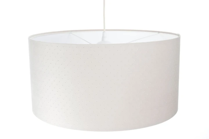 Ręcznie robiona lampa wisząca kremowa