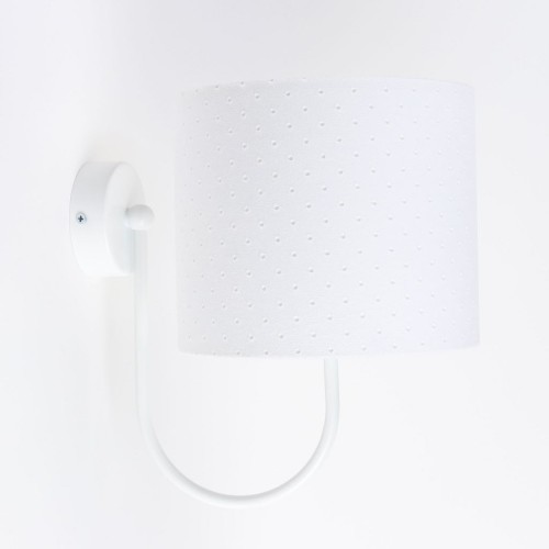 Kinkiet Jasmin biały do pokoju niemowlęcego