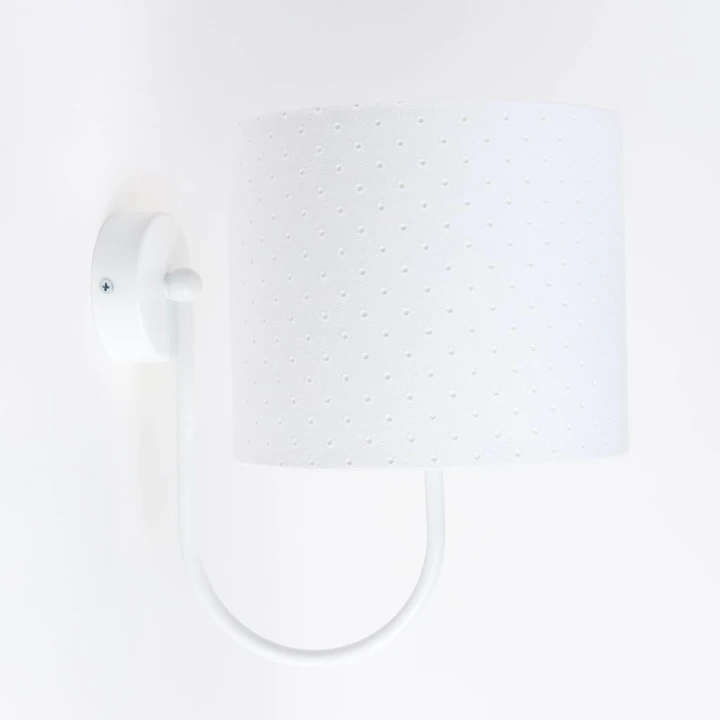 Kinkiet Jasmin biały do pokoju niemowlęcego