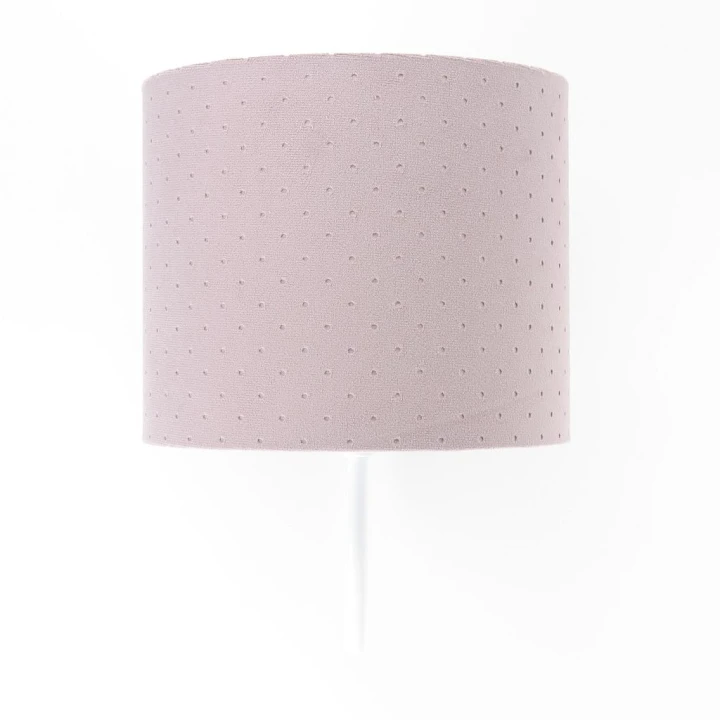 Ręcznie robiony kinkiet pudrowy róż