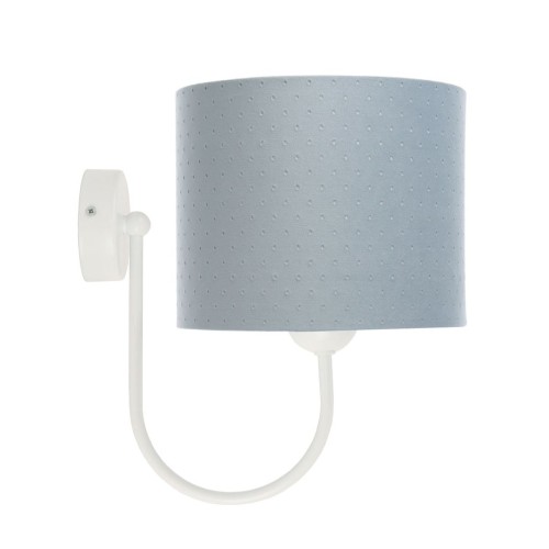 Kinkiet Jasmin stalowy do pokoju chłopca