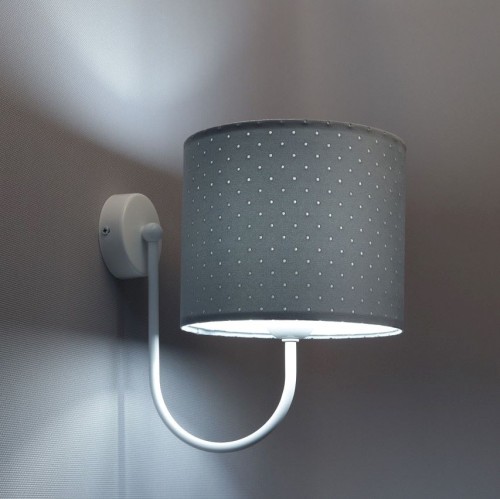 Stalowoniebieska lampa ścienna młodzieżowa