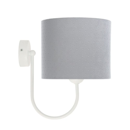 Szara lampa ścienna Jasmin – uniwersalne oświetlenie