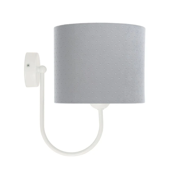 Szara lampa ścienna Jasmin – uniwersalne oświetlenie