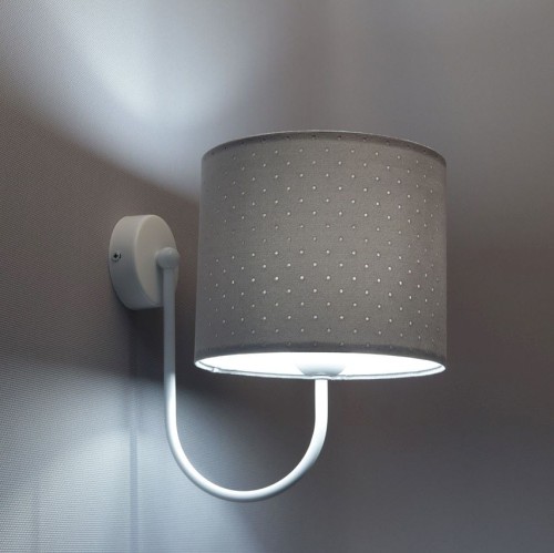 Oświetlenie młodzieżowe – kinkiet Jasmin szary