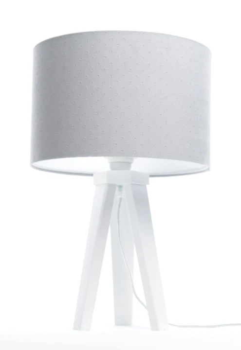 Lampka stojąca Jasmin szara do pokoju młodzieżowego