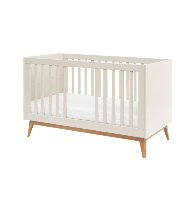 łóżeczko niemowlęce Seth 140x70 z wyjmowanymi szczebelkami i opcją przekształcenia w tapczanik