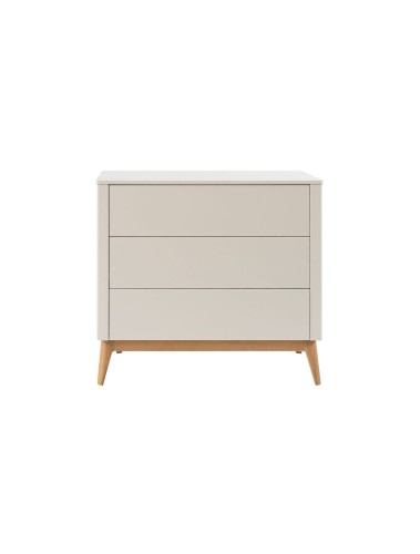 komoda dziecięca Seth z trzema szufladami na prowadnicach push-to-open