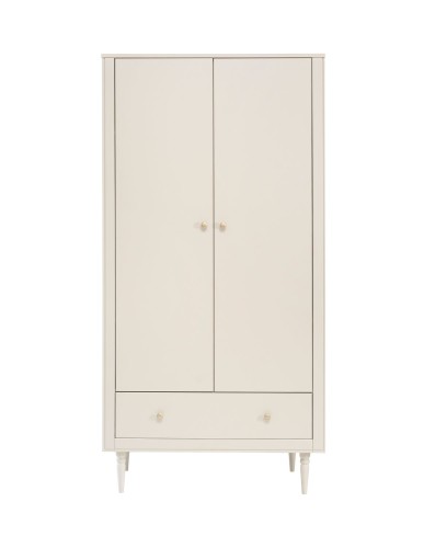 Szafa Petite dwudrzwiowa z pojemną szufladą i systemem cichego domykania