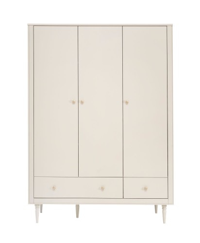 Szafa Petite trzydrzwiowa z systemem cichego domykania i pojemnymi szufladami