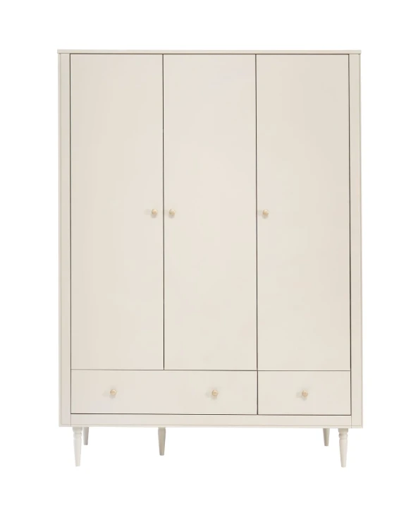 Szafa Petite trzydrzwiowa z systemem cichego domykania i pojemnymi szufladami