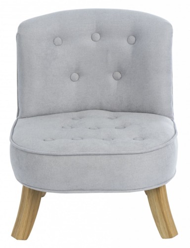 Mini fotel dla dziecka do pokoju w odcieniu szarości