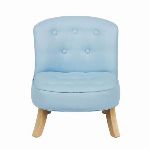 Mini fotel dla dziecka do pokoju w kolorze błękitnym