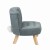Fotel dziecięcy Somebunny z puszystym ogonkiem, nogi standard (17 cm) w kolorze naturalnym