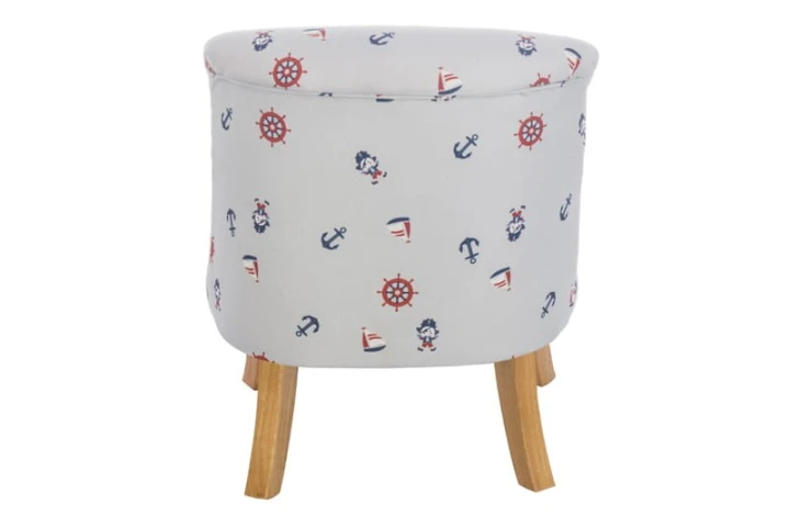 Ręcznie wykonany fotel dziecięcy Pirat z pirackim motywem