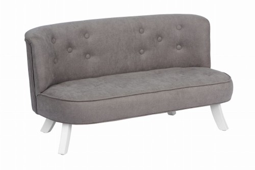 Mini sofa dziecięca w szarym kolorze