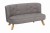 Sofa dla dziecka Szara Misiaczkowa w welurze