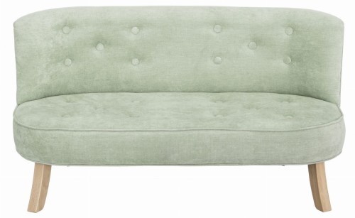 Mini sofa dziecięca w pastelowej mięcie