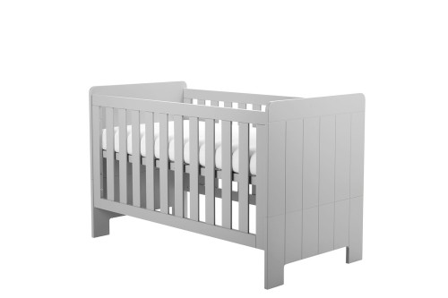 Łóżeczko-tapczanik Calmo 140×70 szare z regulacją materaca