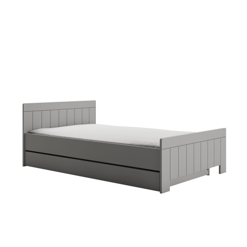 Łóżko Calmo szare 120×200 z funkcją dodatkowego spania