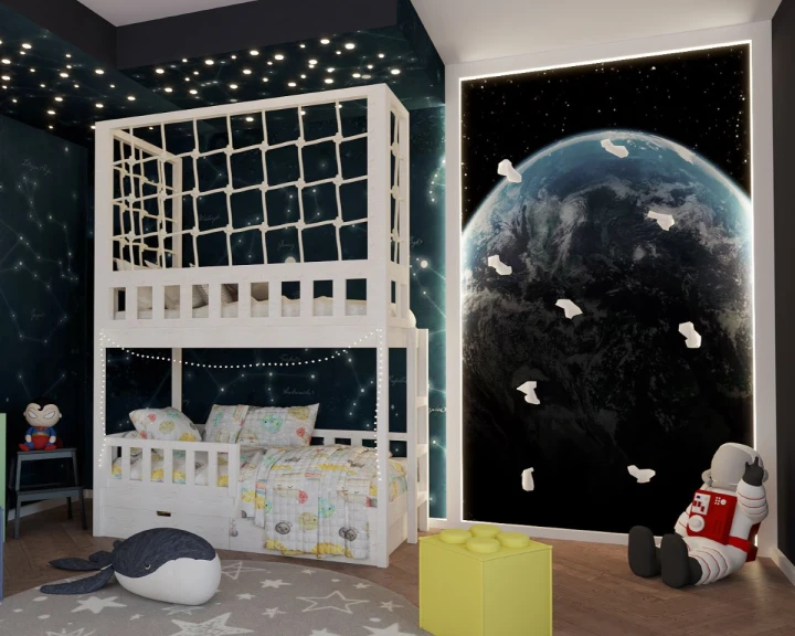 Łóżko piętrowe dla dzieci z opcją trzeciego spania