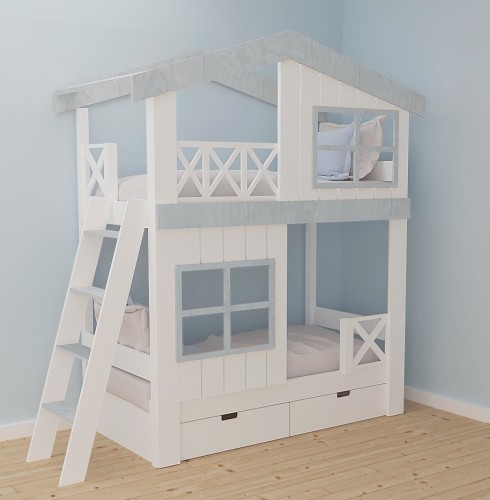 Bezpieczne łóżko piętrowe dla dzieci