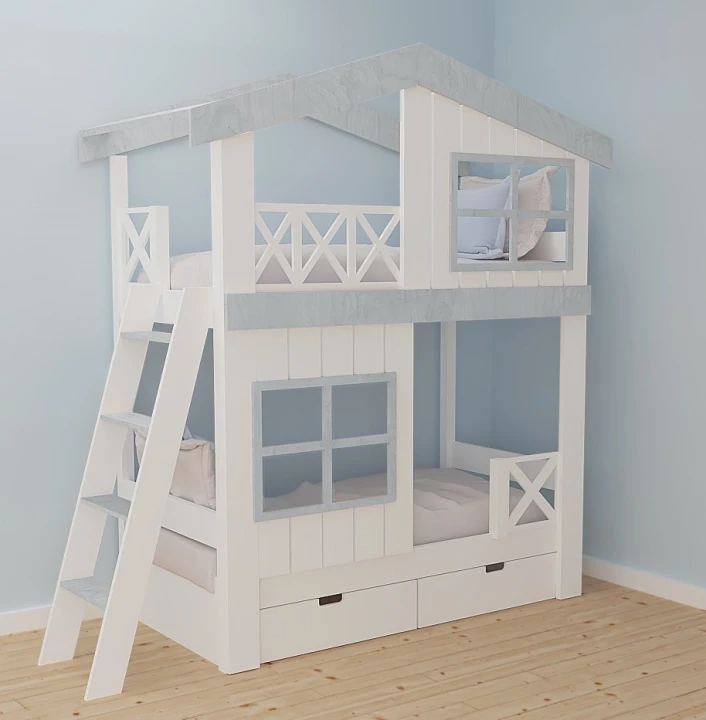 Bezpieczne łóżko piętrowe dla dzieci