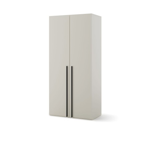 Szafa dwudrzwiowa WOOW 101×55 cm w kolorze szampańskim do pokoju młodzieżowego