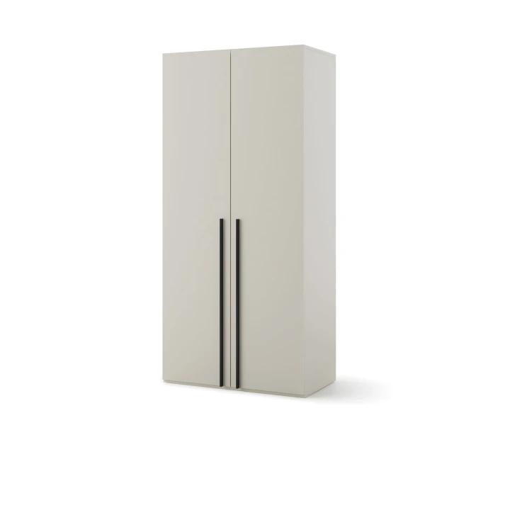 Szafa dwudrzwiowa WOOW 101×55 cm w kolorze szampańskim do pokoju młodzieżowego