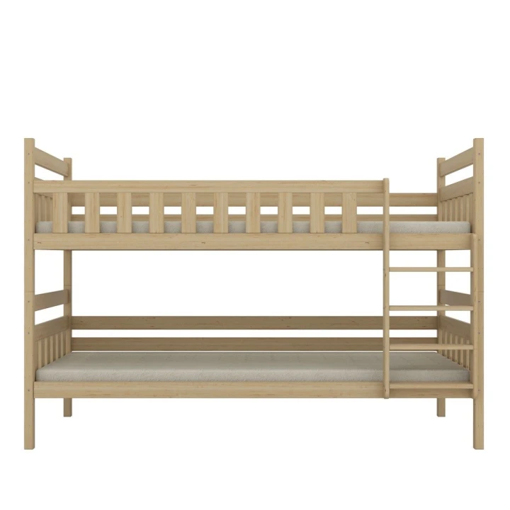 łóżko piętrowe Lumo naturalne – nowoczesne łóżko do pokoju młodzieżowego