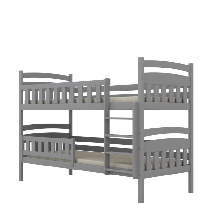 bezpieczne łóżko piętrowe MILO z drabinką i barierką