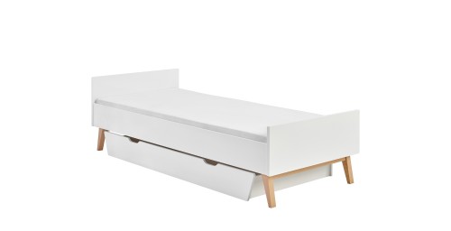 łóżko z szufladą Swing biały do pokoju nastolatka